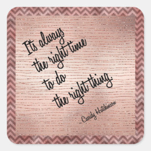 The Right Time Square Sticker