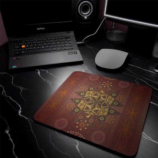 The righteousness protector of Geo tantrum mandala Mouse Mat (Creator Uploaded)