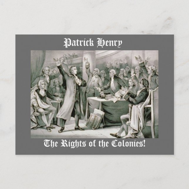 The Rights of the Colonies! Postcard (Front)
