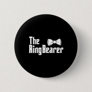 The Ring Bearer Bowtie Ring Dude Wedding Groom Bri 6 Cm Round Badge