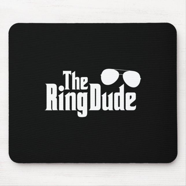 The Ring Dude Bowtie Ring Bearer Wedding Groom Bes Mouse Mat (Front)