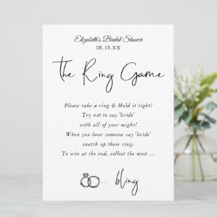 The Ring Game Bridal Shower Game