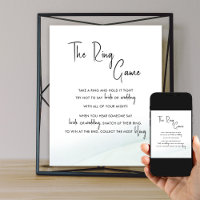 The Ring Game Bridal Shower Soft Green Wash