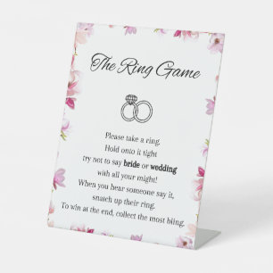 The Ring Game Pedestal Sign
