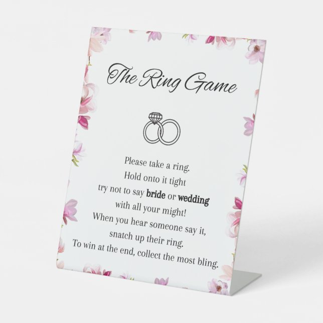 The Ring Game Pedestal Sign (Front)