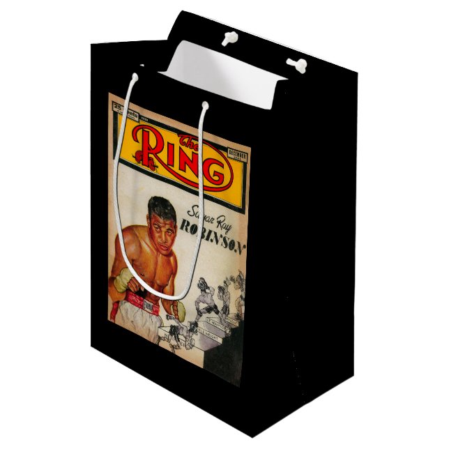 The Ring Magazine Cover 2 Medium Gift Bag (Front Angled)