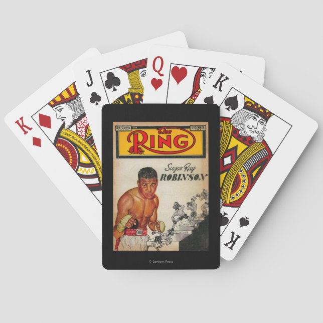 The Ring Magazine Cover 2 Playing Cards (Back)