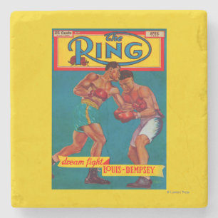 The Ring Magazine Cover Stone Coaster