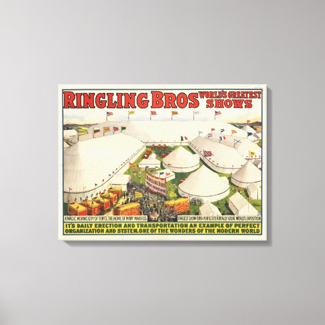 The Ringling Bros. Circus Canvas Print (Front)