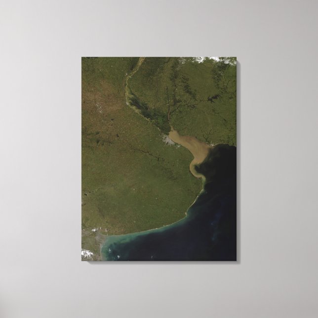 The Rio de la Plata estuary Canvas Print (Front)