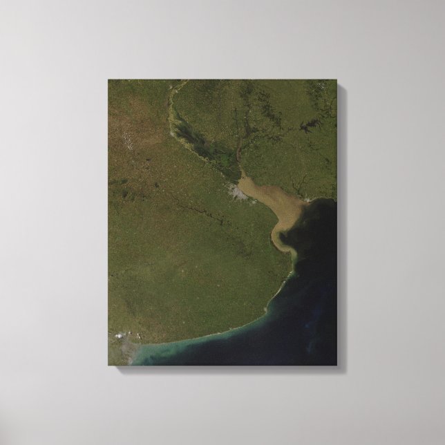 The Rio de la Plata estuary Canvas Print (Front)