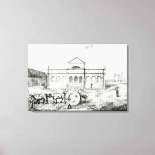 The Rio Exchange, a Public Trapiche Canvas Print
