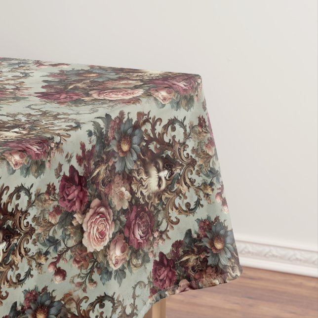 The Riot to Bloom – Gothic Medium Pattern Tablecloth (In Situ)
