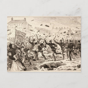 The Riots in Belfast Postcard