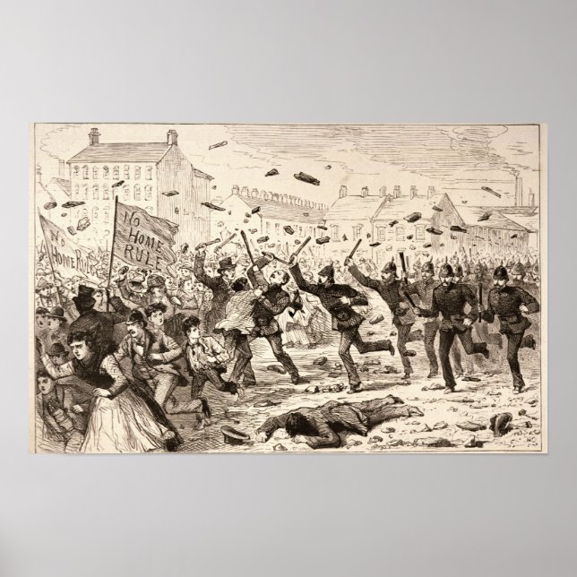 The Riots in Belfast Poster (Front)