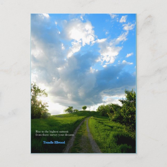 The Rise to Radar Hill, Athens, Ohio Postcard (Front)