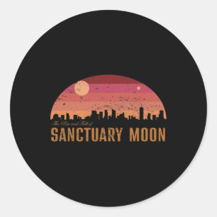 THE RISES AND FALL OF SANCTUARYS MOON CLASSIC ROUND STICKER