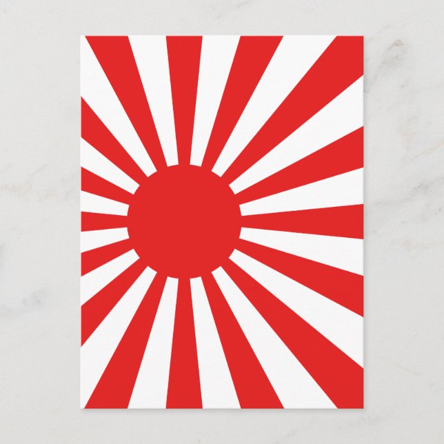 The Rising Sun Flag Postcard (Front)