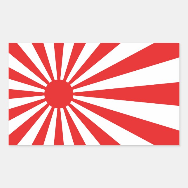 The Rising Sun Flag Rectangular Sticker (Front)