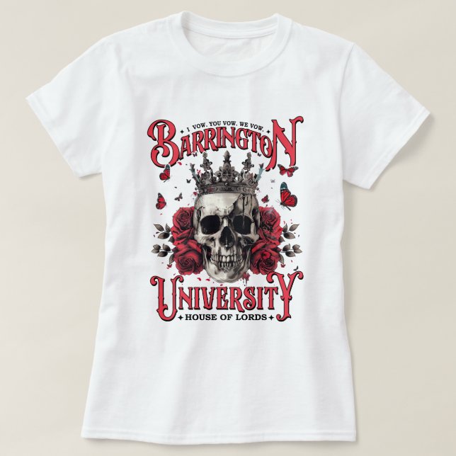 The Ritual Dark Romance Barrington University T-Shirt (Design Front)