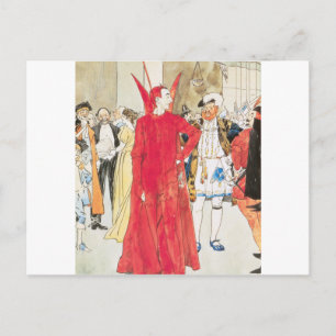 The Rival Mephistopheles: Philip William May; 1895 Postcard