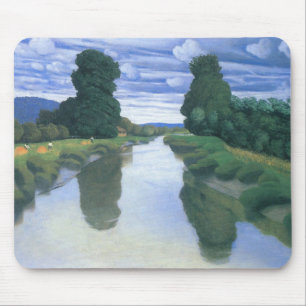 The River at Berville by Felix Vallotton, Fine Art Mouse Mat