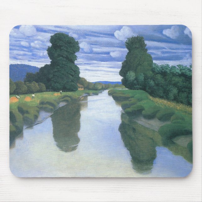 The River at Berville by Felix Vallotton, Fine Art Mouse Mat (Front)