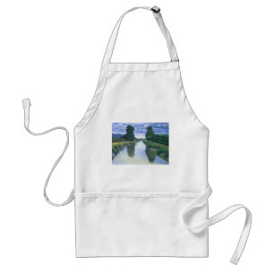 The River at Berville by Felix Vallotton, Fine Art Standard Apron