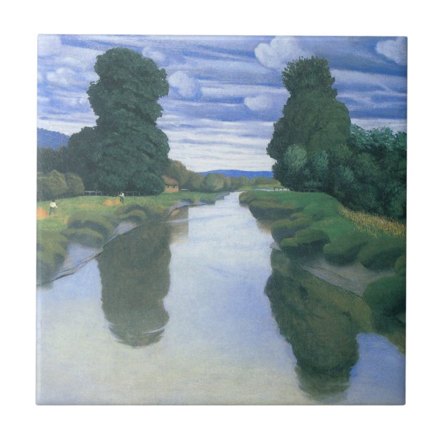 The River at Berville by Felix Vallotton, Fine Art Tile (Front)