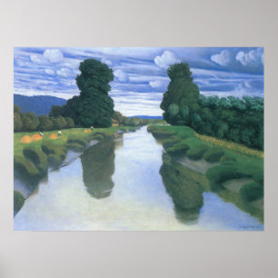 The River at Berville by Felix Vallotton Poster