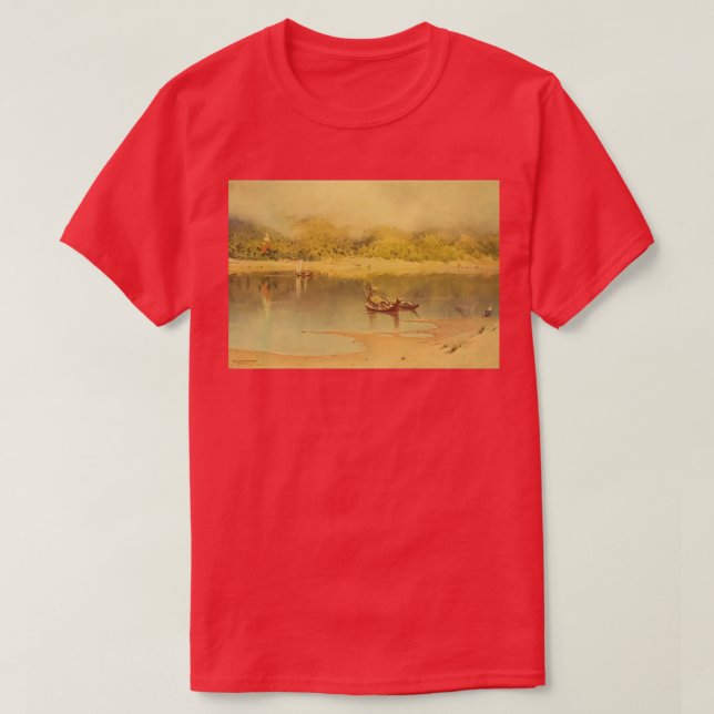 The River at Prome AKA Pyay Py Morning Mists risin T-Shirt (Design Front)