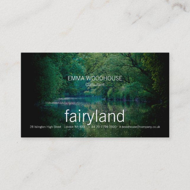 The River • Business Card Template (Front)