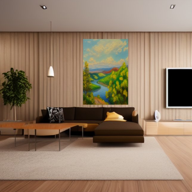 The river in the forest | AI Art Poster (Creator Uploaded)