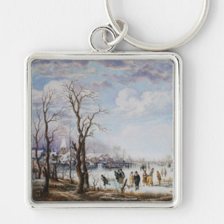 The river in winter Keychain