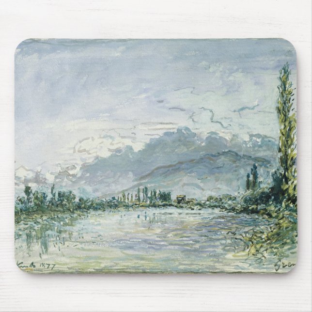 The River Isere at Grenoble, 1877 Mouse Mat (Front)