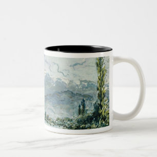 The River Isere at Grenoble, 1877 Two-Tone Coffee Mug