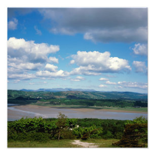 The River Kent viewed from Arnside Knott Arnside Photo Print