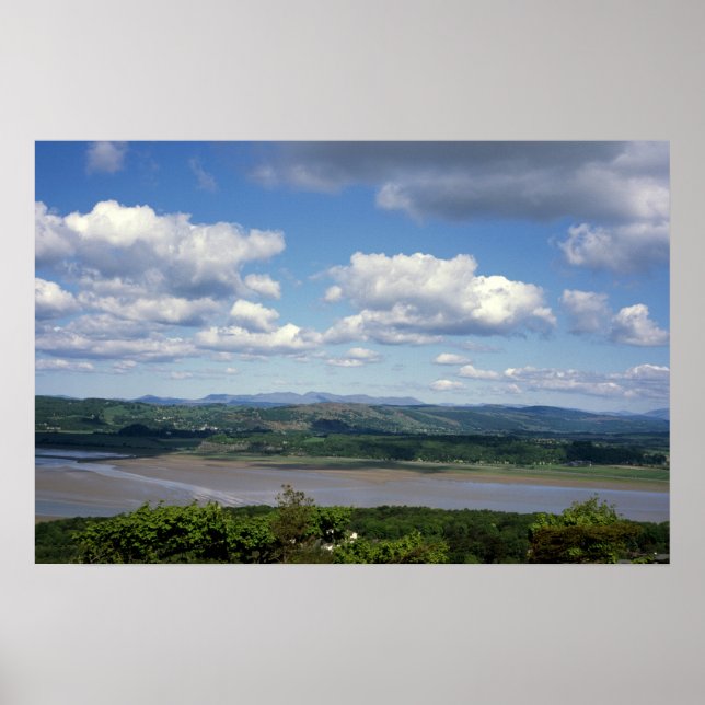The River Kent viewed from Arnside Knott Arnside Poster (Front)