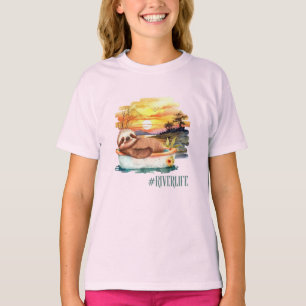 The River Life Sloth   Cute Girls' T-Shirt