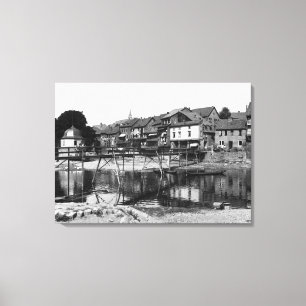 The River Nahe, Bad Kreuznach, c.1910 Canvas Print