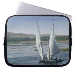 The River Nile and sailing boats used as Laptop Sleeve