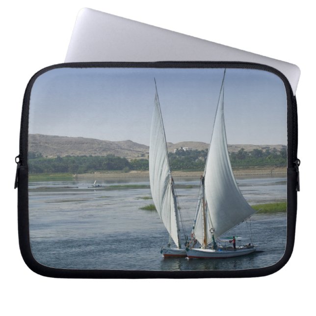 The River Nile and sailing boats used as Laptop Sleeve (Front)
