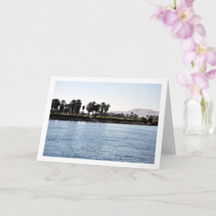 The River Nile, Luxor, Egyptian Landscape Card