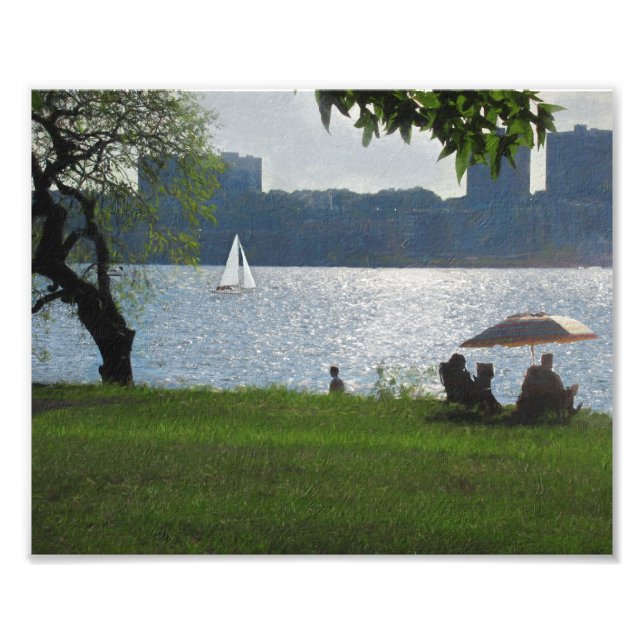 The River on a Warm Summer Evening Photo Print (Front)