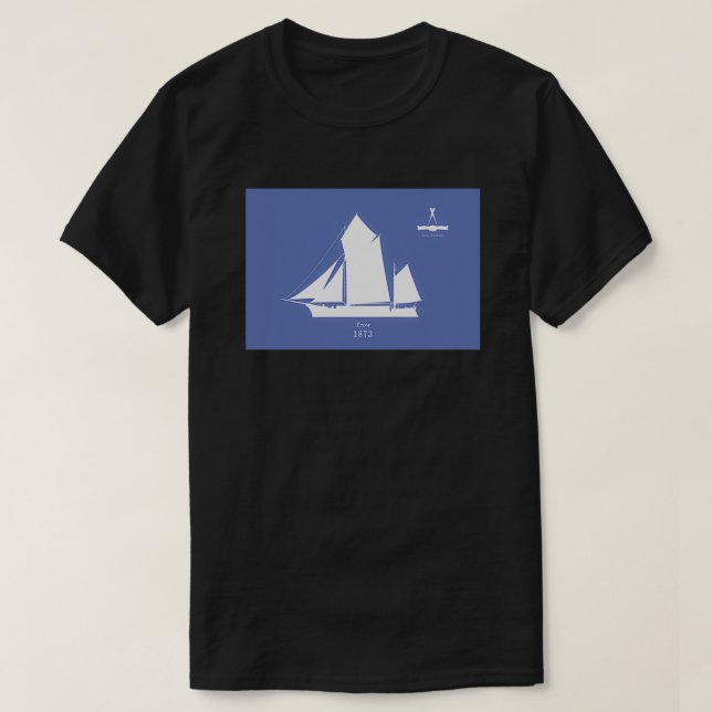 The River Severn Trow on blue 1 T-Shirt (Design Front)
