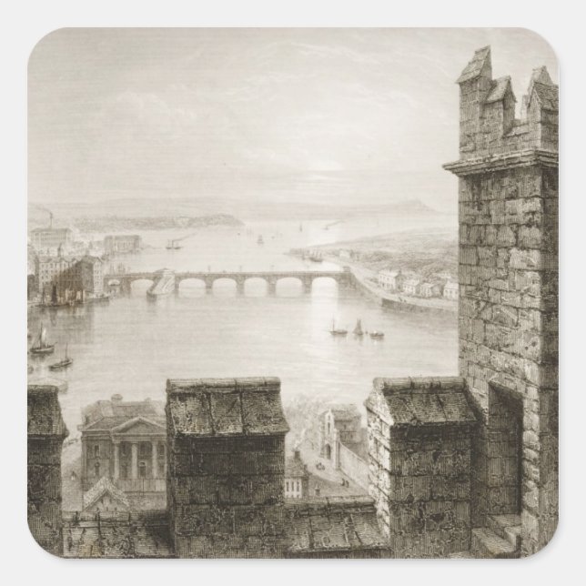 The River Shannon and Limerick Square Sticker (Front)