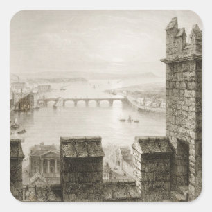 The River Shannon and Limerick Square Sticker