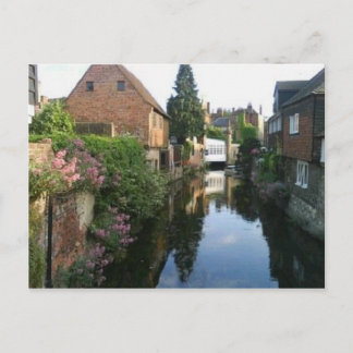 The River Stour at Canterbury ducking stool side Postcard