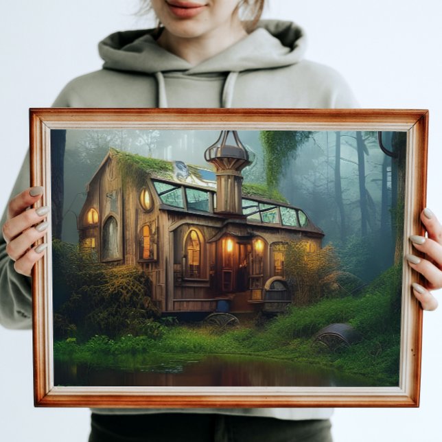 The River Workshop | Steampunk Digital Art Poster (Creator Uploaded)