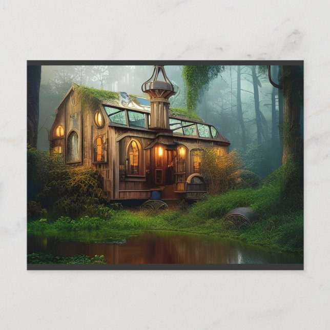 The River Workshop | Steampunk   Postcard (Front)